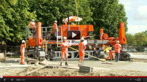 Highway and Airport Concrete Slipform Paving Equipment Video